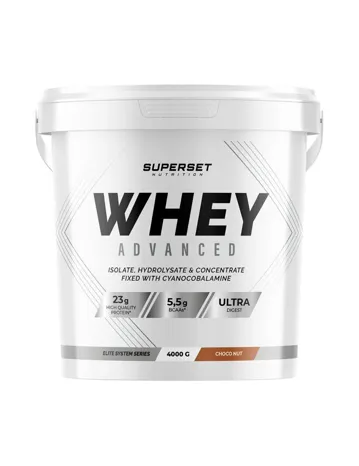 100% WHEY PROTEINE ADVANCED Choco Nut - 4000G